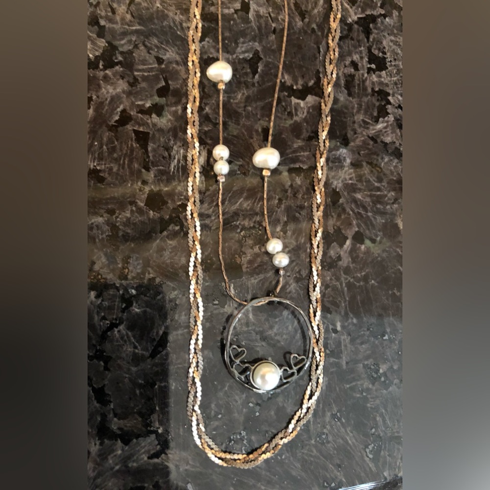 Two Women’s, Sterling Silver 925 Necklaces, GUC